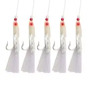 High Carbon Steel Sabiki Soft Fishing Lure Rigs Bait Jigs Lure Feather Bait