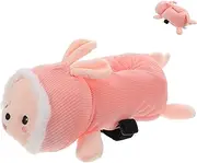 HAPINARY Cute Cartoon Plush Animal Tissue Box Cover Convenient Hanging Tissue Holder for Car Interior Decoration Accessible Towel Storage Easy to Clean and Maintain Enhances Vehicle