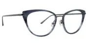 NEW Badgley Mischka Lucie Eyeglasses Blue 100% AUTHENTIC