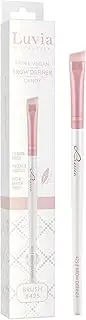 Luvia Professional Makeup Brush, Eyebrow Makeup Brush, Eyebrow Brush, Eye Brush, Flat Angled Brush, Vegan Cosmetic Brush, 425 // Brow Definer - Candy