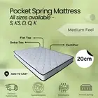 Dream Mattress Queen Double King Single Bed Top Pocket Spring Medium Foam