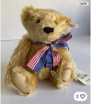 Steiff Teddys Bear Teddy Roosevelt 140th Birthday QVC 665462 11" Mohair Bear