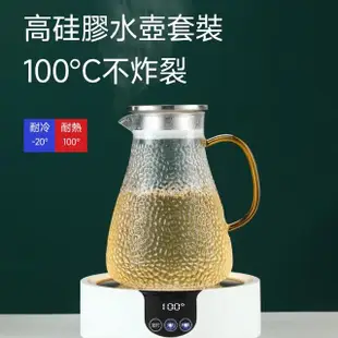 【FUGUANG 富光】錐形錘紋涼水壺2000ml(水壺 玻璃茶壺 涼水壺 泡茶壺 傢俱壺 錘紋壺)