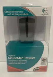 Logitech MouseMan Traveler USB Mouse- PC/Mac, Corded Mouse /Read