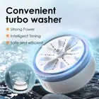 Mini Portable Washing Machine - USB, 3-Speed, Turbine Rotation for Travel