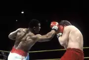 Mike Tyson Lands An Uppercut Against Steve Zouski Old Boxing Photo
