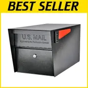 Large Black Locking Mailbox - USPS Approved Security Mail Manager with Anti-P...