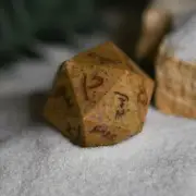 Demotic Limestone 30mm d20 - Dice Around the World Collection Brand New by Misty