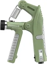 Hand Grip Strengthener Portable Nonskid Adjustable 10-100kg Finger Exerciser Green