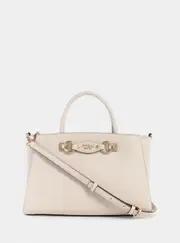 GUESS Beige Mimina Girlfriend Satchel Bag
