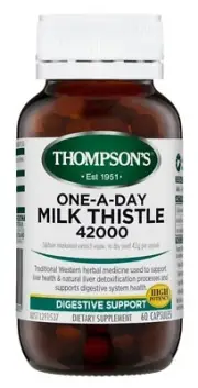 Thompson's One-a-day Milk Thistle 42000mg 60 Capsules ozhealthexperts