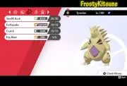 6IV Ultra Shiny Tyranitar Square Shiny Pokemon Sword & Shield