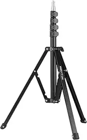 Domary FL2019 Adjustable Metal Tr Light Stand 8kg/17.6lbs Load Capacity 1/4 Inch Screw Max. Height 180cm/5.9ft for Photography Studio Reflector Softbox LED Video Light Umbrella
