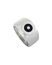 Charriol Silver 0.04 ct. tw. Diamond & Onyx Ring