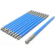 5" / 127mm Phillips Head Magnetic PH2 Driver Bit - 10 Pack