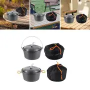 Camping Pot Boiling Pot with Storage Bag with Lid Steaming Pot Outdoor Pot for