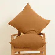 Iced Coffee Linen Euros - 100% French Flax Linen