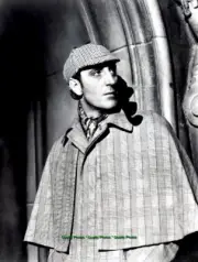 Basil Rathbone as Sherlock Holmes in Hat 8.5x11" Photo Print Great Detecvive