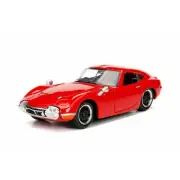 30539(JADA toys)Toyota 2000GT Diecast Model Car - RED color , 1/24 Scale is New