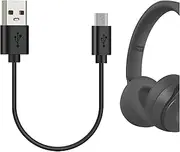 Geekria USB Headphones Short Charger Cable Compatible with Beats Solo3.0 Studio3, JBL Endurance Peak Live 400BT 500BT Charger, USB to Micro-USB Replacement Power Charging Cord (1 ft / 30cm)