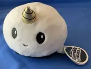 Teeturtle - the Original Reversible NARWHAL Plushie - Black & White Plush Toy