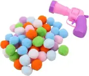 Kitten Toys, Interactive Cat Toys, 30 Cat Pom-Poms Balls & 1 Cat Toy Launcher