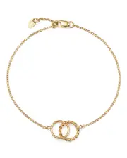 14K Yellow Gold Circle Link Bracelet