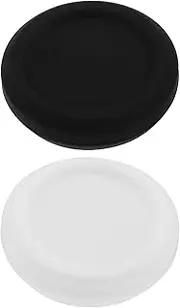 YINETTECH 2Pcs Action Camera Silicones Front Lens Caps Protective Cap Dustproofs Lens Cover Compatible with Insta360 Go 3S (Black+White)