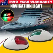 UNIVERSAL LED NAVIGATION LIGHTS WHITE HOUSING-Port/Starboard 2PC Marine/Boat/Nav