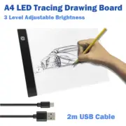 A4 LED Light Box Tracing Drawing Board Art Design Pad Copy Lightbox Day&Light