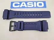Genuine Casio AQ-S810W AEQ-110W W-735H navy blue resin rubber watch band strap