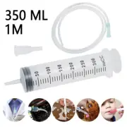 300ml Syringe Plastic Large for Measuring Hydroponics Reusable +1M Handy·.