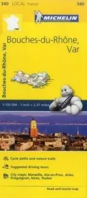 Bouches-du-Rhone, Var - Michelin Local Map 340