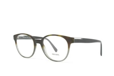 Prada Authentic Eyeglasses PR10UV C7O1O1 Havana Gradient Grey Size 54mm NWT