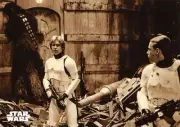 Star Wars A New Hope Black & White SEPIA PARALLEL Base #88 / STUCK IN THE TRASH