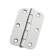 Zenith RADIUS BUTT HINGE Internal Door LOOSE Pin CHROME PLATED, 2pcs- 90mm