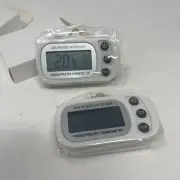 2 Pack Digital Refrigerator Freezer Thermometer,Max/Min Record Function