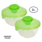 Salad Blaster Bowl 26oz 2ct Stores 2oz of Lid Press to Blast Your Salad