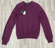 NWT $594 Dolce & Gabbana Pullover Jersey Wool Sweater Size: IT 44 (US XS)