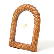 Pilbeam Living Wood 22cm Trentham Arch 5x7'' Standing Photo/Picture Frame Walnut