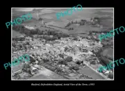 OLD POSTCARD SIZE PHOTO BURFORD OXFORDSHIRE ENGLAND, AERIAL VIEW OF TOWN 1953 2