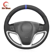 Black Suede Car Steering Wheel Cover for Opel Antara Saturn Vue Vauxhall Antara