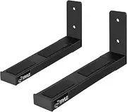 [Pyle] Soundbar Speaker Wall Mount, Dual Soundbar Brackets, Universal & Adjustable Soundbar Mount, Can Hold up to 110 lbs.