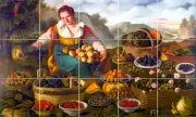 Art Mural Ceramic Backsplash Fruits Tile #248