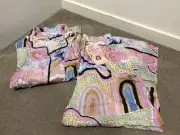 BNWT Peter Alexander X Mulganai Indigenous Collab Shirt+Pant Set-SIZE S Women’s