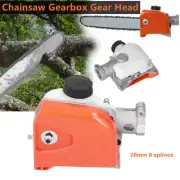 26mm 9 spline Multi Function Pole Saw Gearbox Head Replacement for Hedge Trimmer