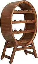 Wine Rack Holds 13 Bottles - Solid Acacia Wood Wine Storage Cabinet, Durable 4 Level Display for Indoor & Outdoor Use - Dimensions 50x30x90 cm, Elegant Decorative Storage Rack