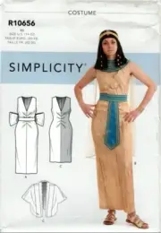 NEW Simplicity R10656 Misses' 6-14 Pattern Egyptian Cleopatra Costume