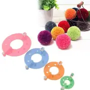 4 Size Pompom Maker Set DIY Fluff Ball Craft Knitting Tool Kit USSeller,FreeShip