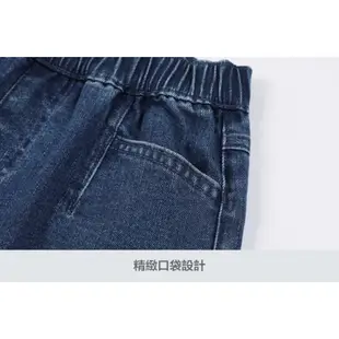 Gap 男童裝 鬆緊錐形牛仔褲-藍色(891982)